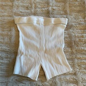 Edikted high waisted biker shorts ribbed